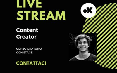 Corso di live stream content creator